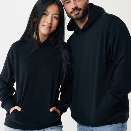 Recycled cotton hoodie with sidepockets - hospitality