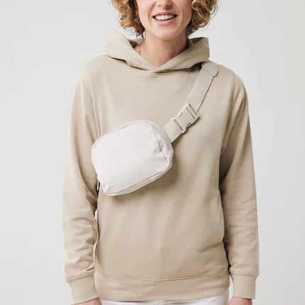 Recycled cotton hoodie with sidepockets - hospitality