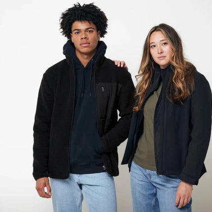 Recycled polyester pile fleece jacket - hospitality