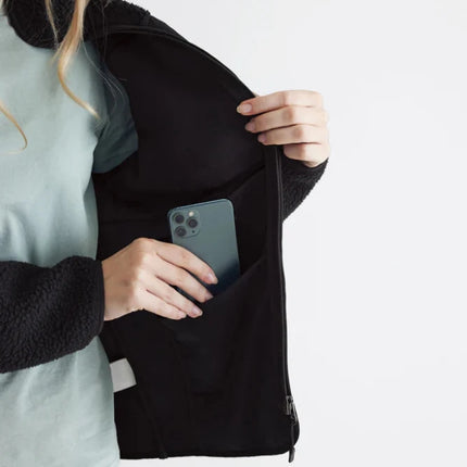 Recycled polyester pile fleece jacket - hospitality