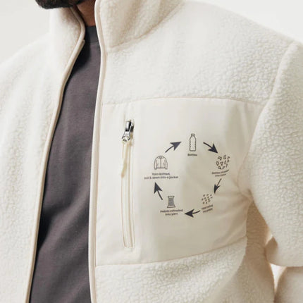 Recycled polyester pile fleece jacket - hospitality