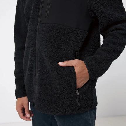 Recycled polyester pile fleece jacket - hospitality