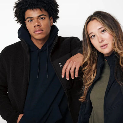 Recycled polyester pile fleece jacket - hospitality