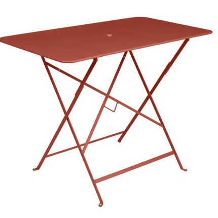 Fermob black foldable bistro table measuring 97x57 cm