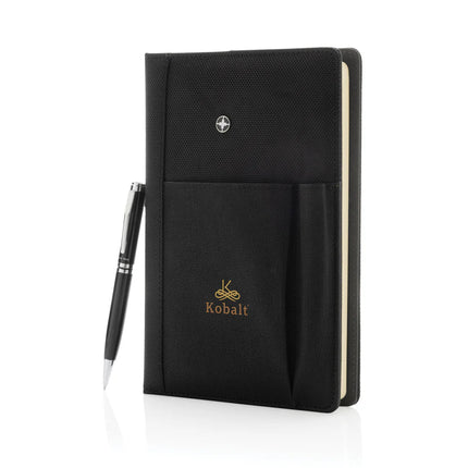 Refillable notebook and pen set - hospitality