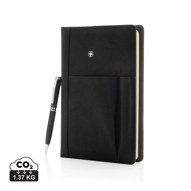 Refillable notebook and pen set - hospitality