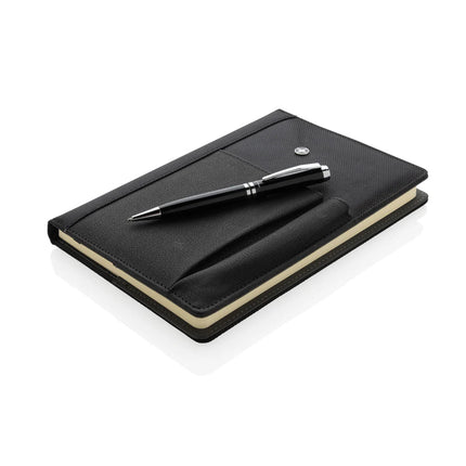 Refillable notebook and pen set - hospitality