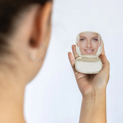 Reflecta RCS recycled plastic make-up mirror - hospitality