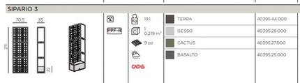ReGen Sipario 3 Modular Outdoor Partition by Nardi - hospitality