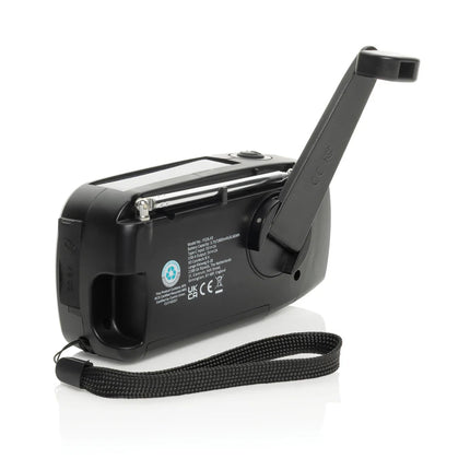 RescueWave RCS recycled plastic emergency radio - hospitality