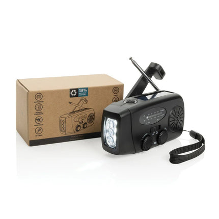 RescueWave RCS recycled plastic emergency radio - hospitality