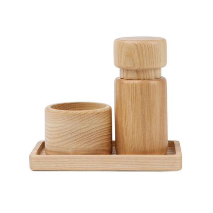 Retro Nordic Ash Wood Salt And Pepper Set Of FSC Certified Craftsmanship Collection - hospitality