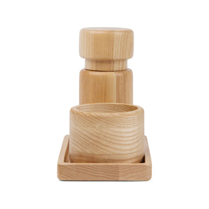 Retro Nordic Ash Wood Salt And Pepper Set Of FSC Certified Craftsmanship Collection - hospitality