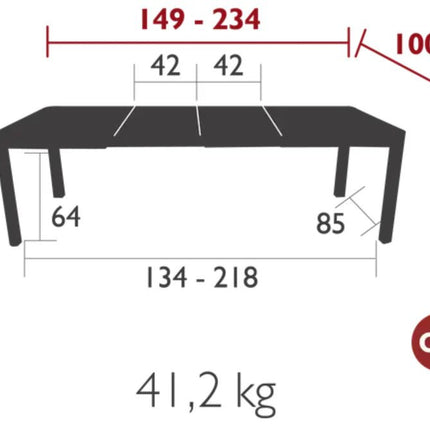 Ribambelle Extendable Table 10 Seater - hospitality