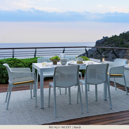 Rio Alu 140 Extensible Table - hospitality