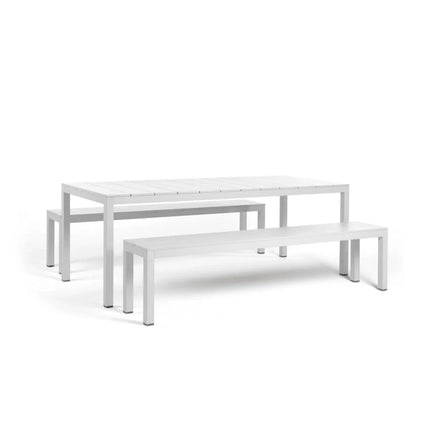 Rio Aluminum Table & Bench Set - hospitality