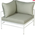 Cotton White Meadow Green