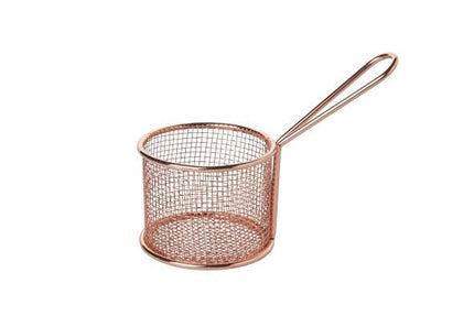 Fine Dine round french fries basket, copper, 95mm – stainless steel tableware for hotels & restaurants, Ireland