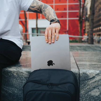 RPET 15.6 inch deluxe laptop backpack - hospitality