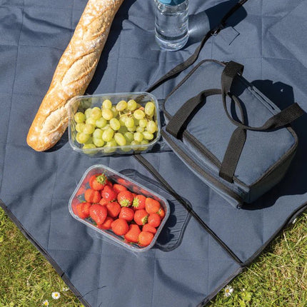 RPET foldable quilted picnic blanket - hospitality