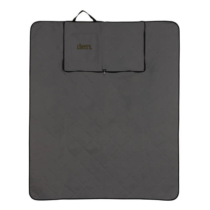 RPET foldable quilted picnic blanket - hospitality