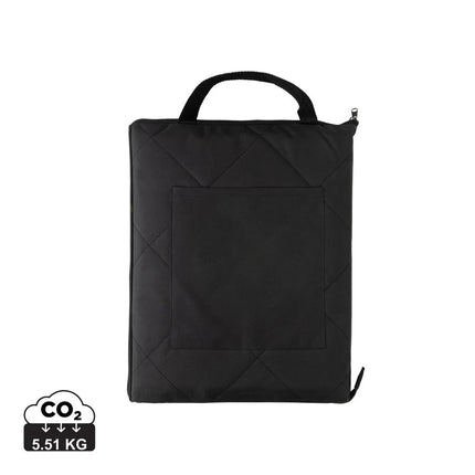 RPET foldable quilted picnic blanket - hospitality