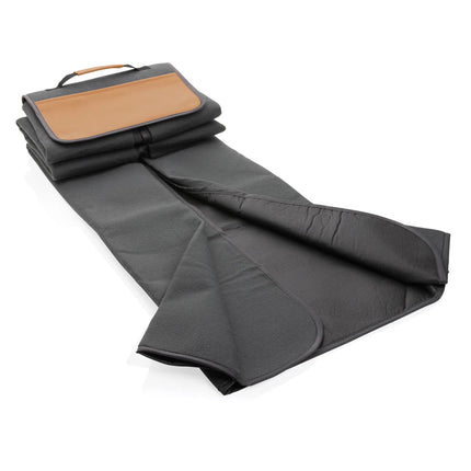 RPET picnic blanket with PU cover - hospitality