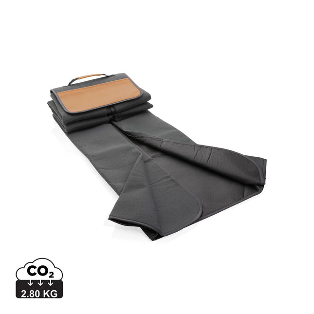 RPET picnic blanket with PU cover - hospitality