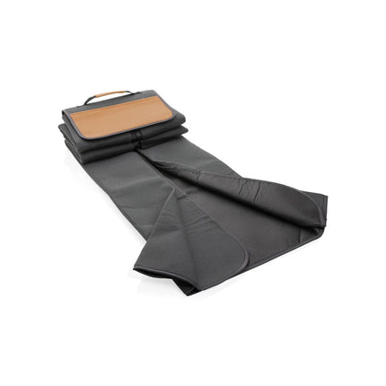 RPET picnic blanket with PU cover - hospitality