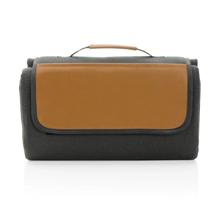 RPET picnic blanket with PU cover - hospitality