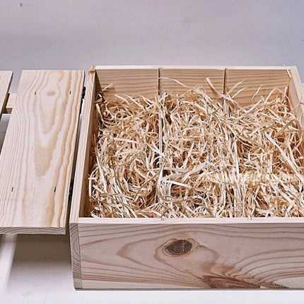Rustic 3 Bottle Box - Natural x 25 - hospitality