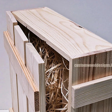 Rustic 3 Bottle Box - Natural x 25 - hospitality