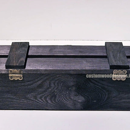 Rustic Bottle Box - Black Single x 25 - hospitality