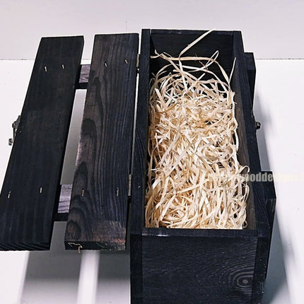 Rustic Bottle Box - Black Single x 25 - hospitality