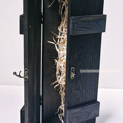 Rustic Bottle Box - Black Single x 25 - hospitality