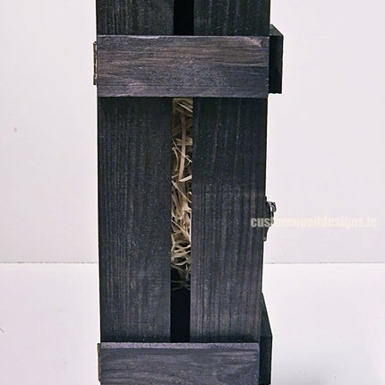 Rustic Bottle Box - Black Single x 25 - hospitality