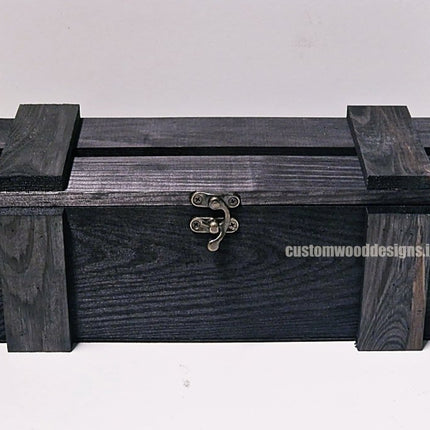 Rustic Bottle Box - Black Single x 25 - hospitality