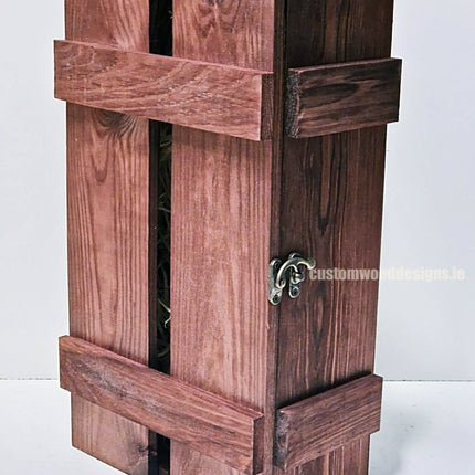 Rustic Bottle Box - Burgundy Double x 25 - hospitality