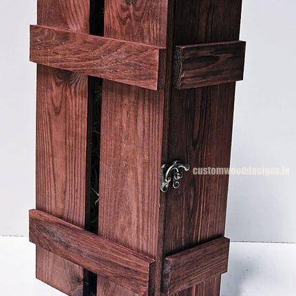 Rustic Bottle Box - Burgundy Double x 25 - hospitality