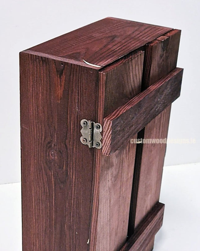 Rustic Bottle Box - Burgundy Double x 25 - hospitality