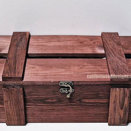 Rustic Bottle Box - Burgundy Double x 25 - hospitality