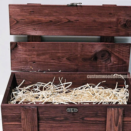 Rustic Bottle Box - Burgundy Double x 25 - hospitality