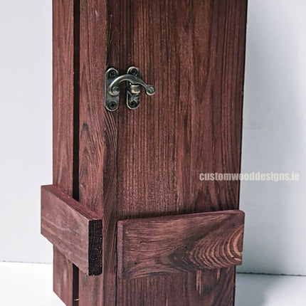 Rustic Bottle Box - Burgundy Single x 25 - hospitality