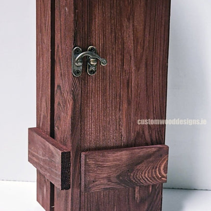 Rustic Bottle Box - Burgundy Single x 25 - hospitality