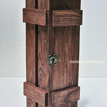 Rustic Bottle Box - Burgundy Single x 25 - hospitality