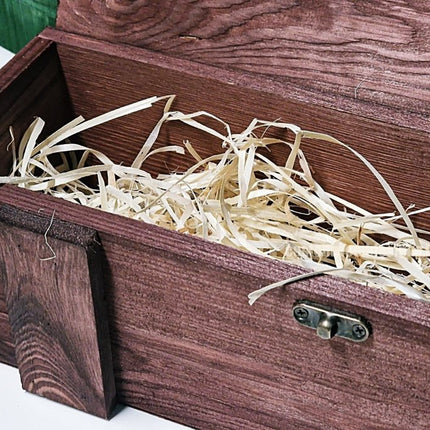 Rustic Bottle Box - Burgundy Single x 25 - hospitality
