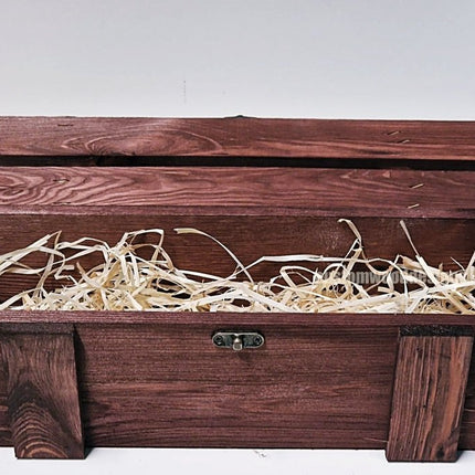 Rustic Bottle Box - Burgundy Single x 25 - hospitality
