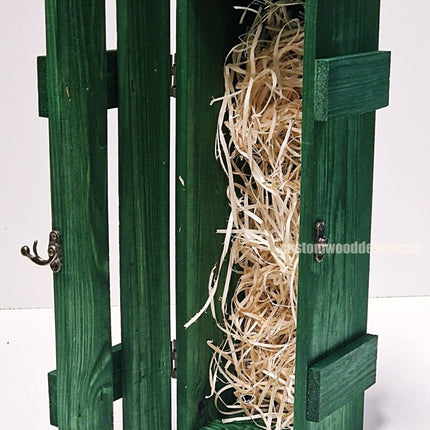 Rustic Bottle Box - Green Single x 25 - hospitality