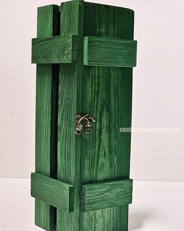 Rustic Bottle Box - Green Single x 25 - hospitality