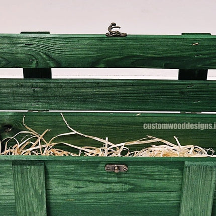 Rustic Bottle Box - Green Single x 25 - hospitality